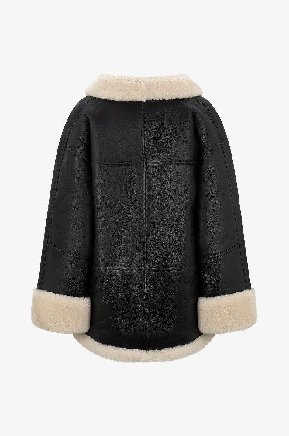 TOTEME Manteau en cuir d'agneau Femme BLANC CASSE 2
