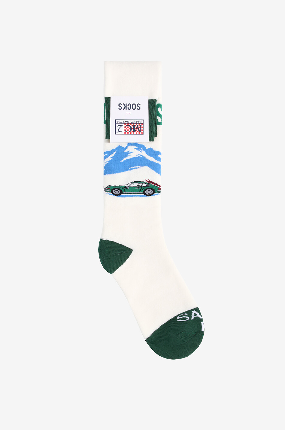 MC2 SAINT BARTH Chaussettes hautes en coton Sox Homme VERT 1