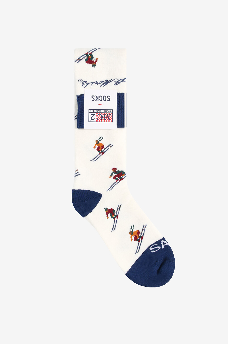 MC2 SAINT BARTH Chaussettes hautes en coton Sox Homme BLEU 1