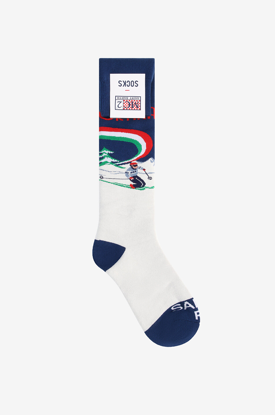MC2 SAINT BARTH Chaussettes hautes en coton Sox Homme BLEU FONCE 1