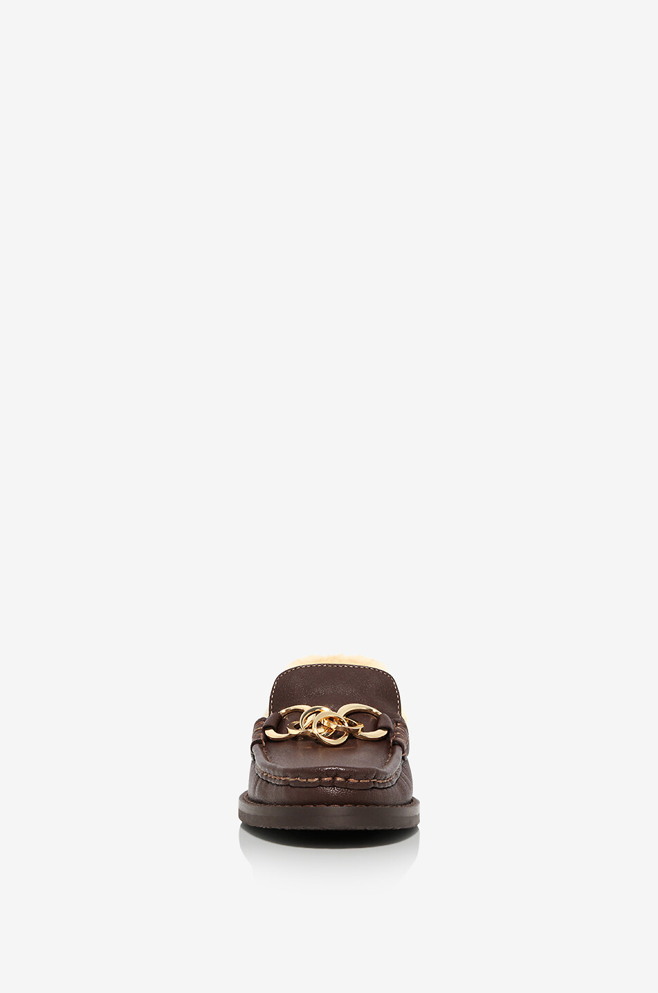 Mocassins en cuir grainé doublés Jane