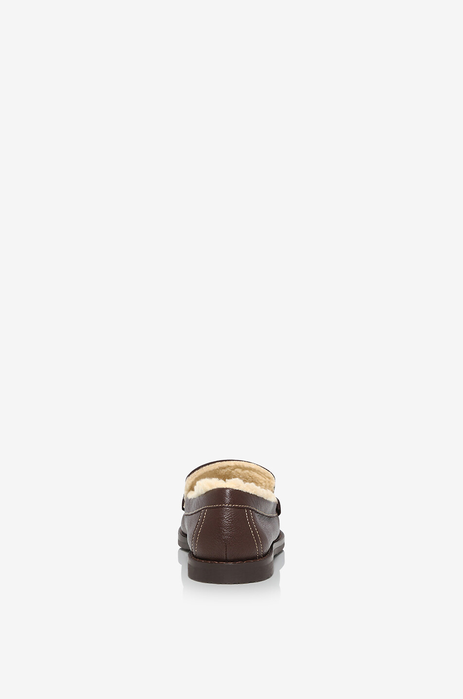 Mocassins en cuir grainé doublés Jane