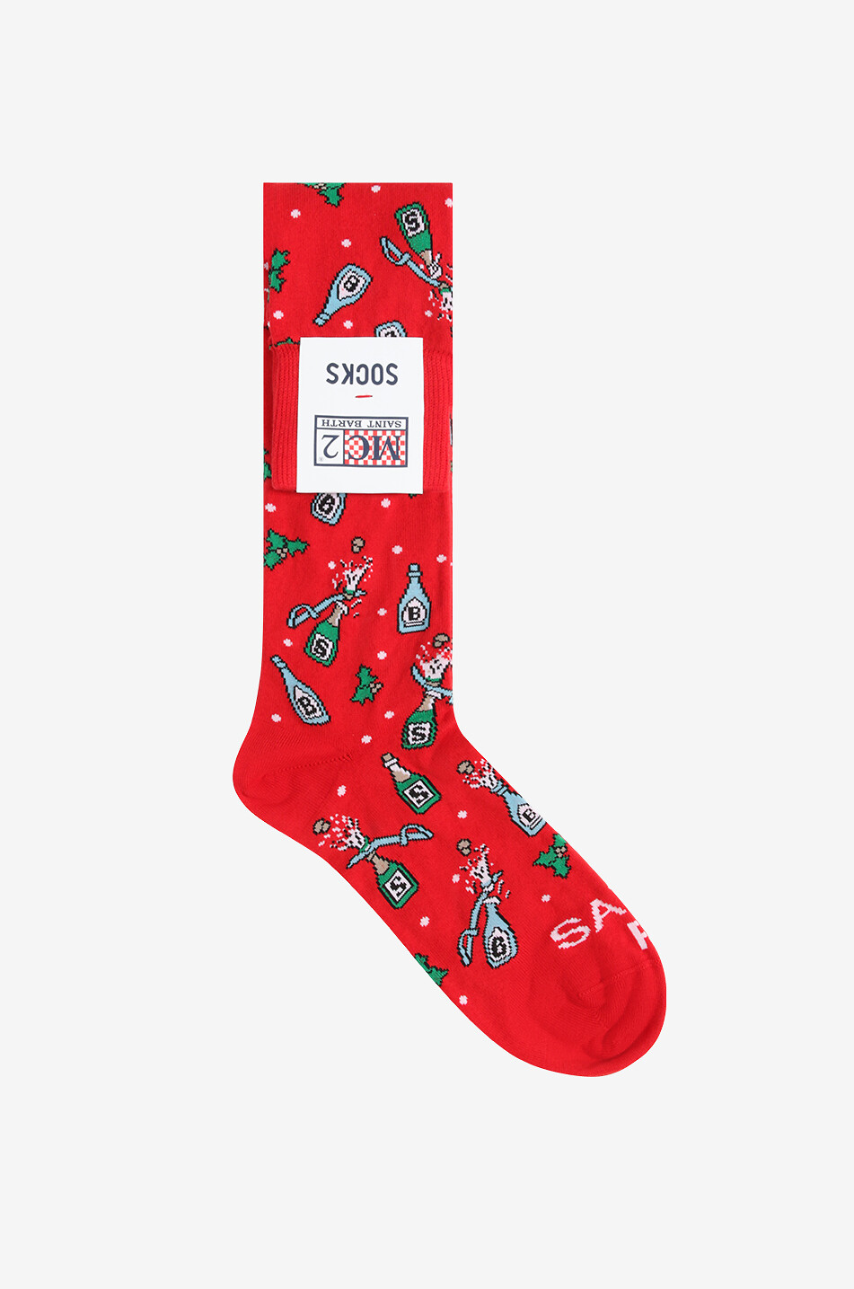 MC2 SAINT BARTH Hohe Socken aus Baumwolle Sox Herren ROT 1