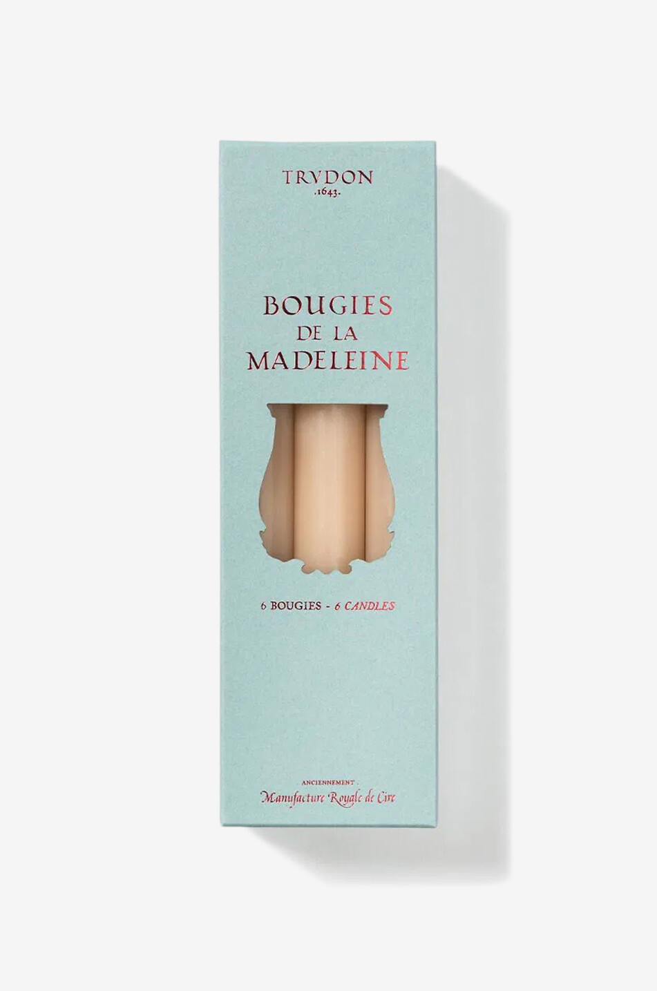 TRUDON 6er-Pack Spitzkerzen Madeleine Pierre Haus Farblos 2