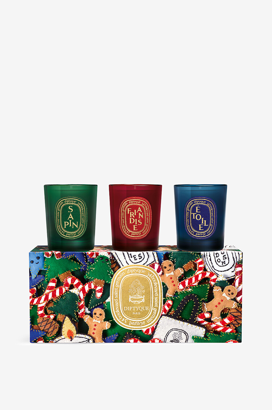 DIPTYQUE Set mit 3 kleinen Kerzen - Wunderwolle Winderdüfte - 3 x 70 g Haus Farblos 1