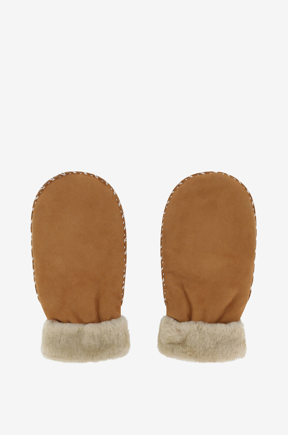 AGNELLE Moufles en cuir d'agneau Marie-Alix Femme MARRON 1