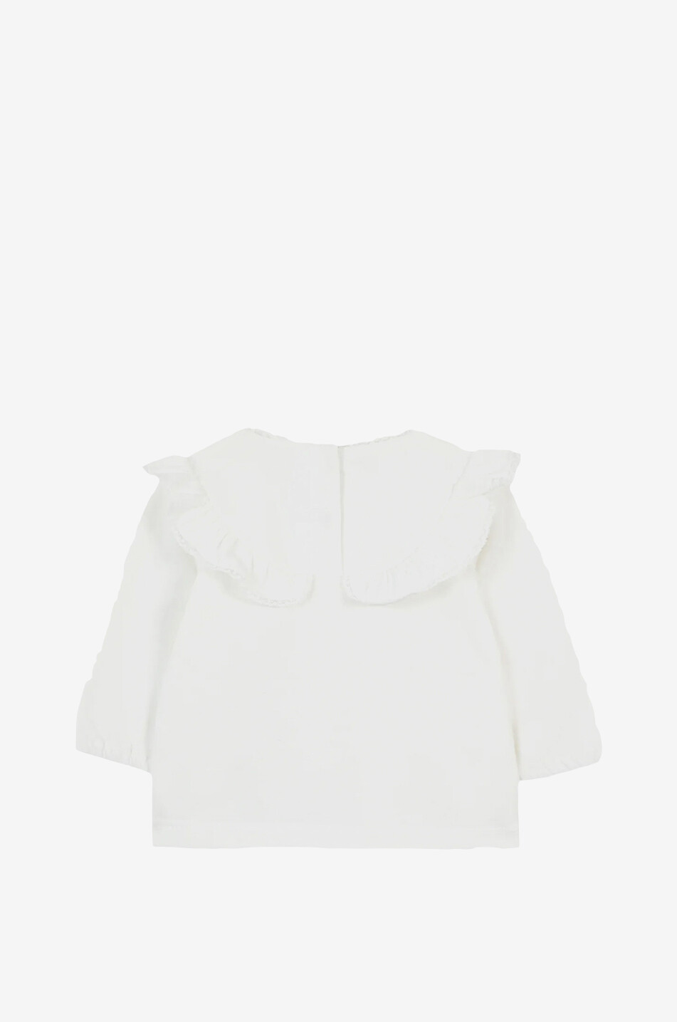Bluse mit gerüschtem Latz für Babys aus Baumwolle und Modal