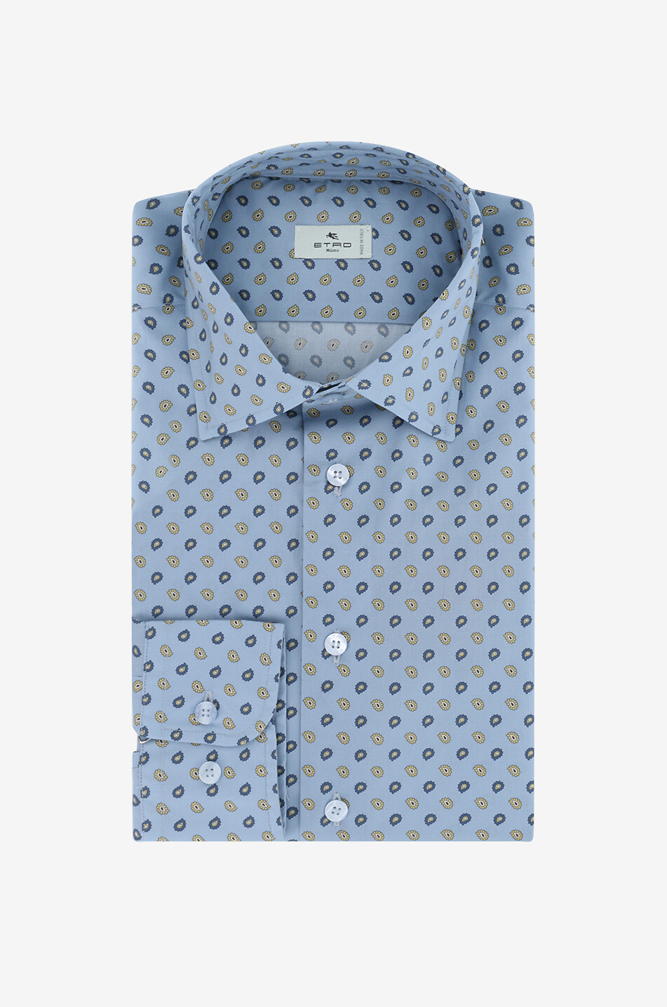 Slim-Fit-Hemd aus Baumwolle mit Paisley-Detail-Print