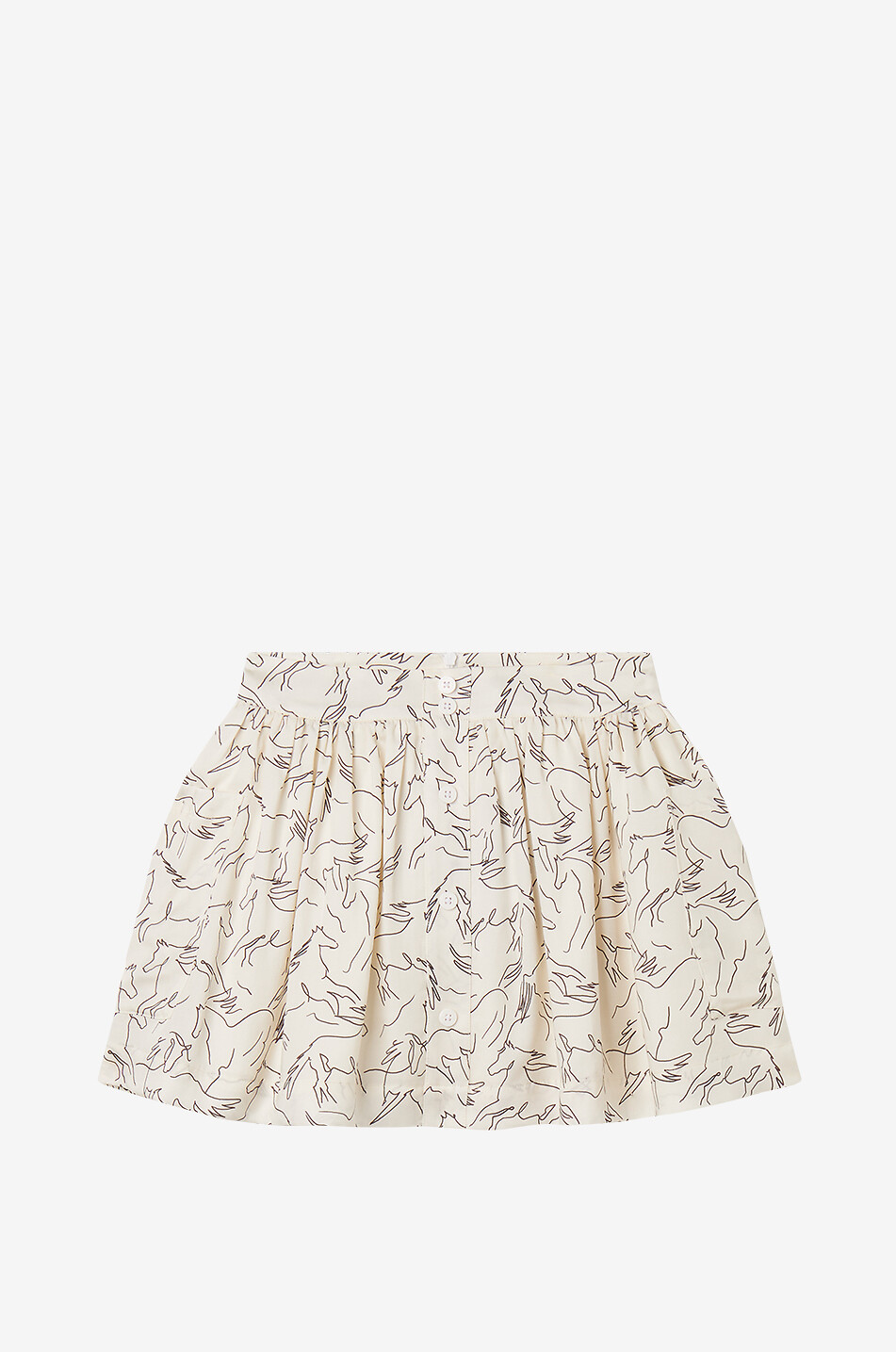 Horses girls' printed skirt