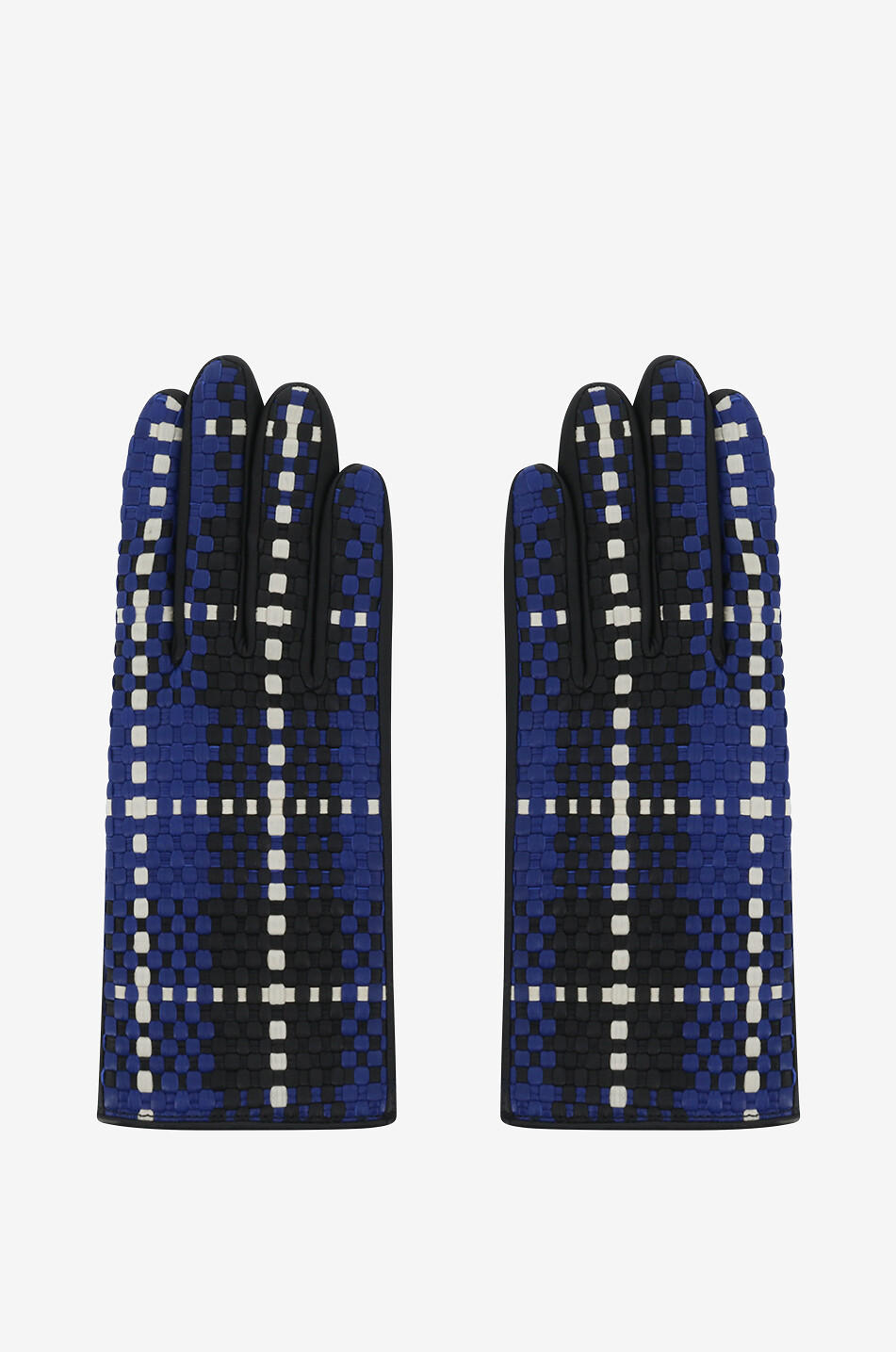 Karierte Handschuhe aus Lammleder Camilla