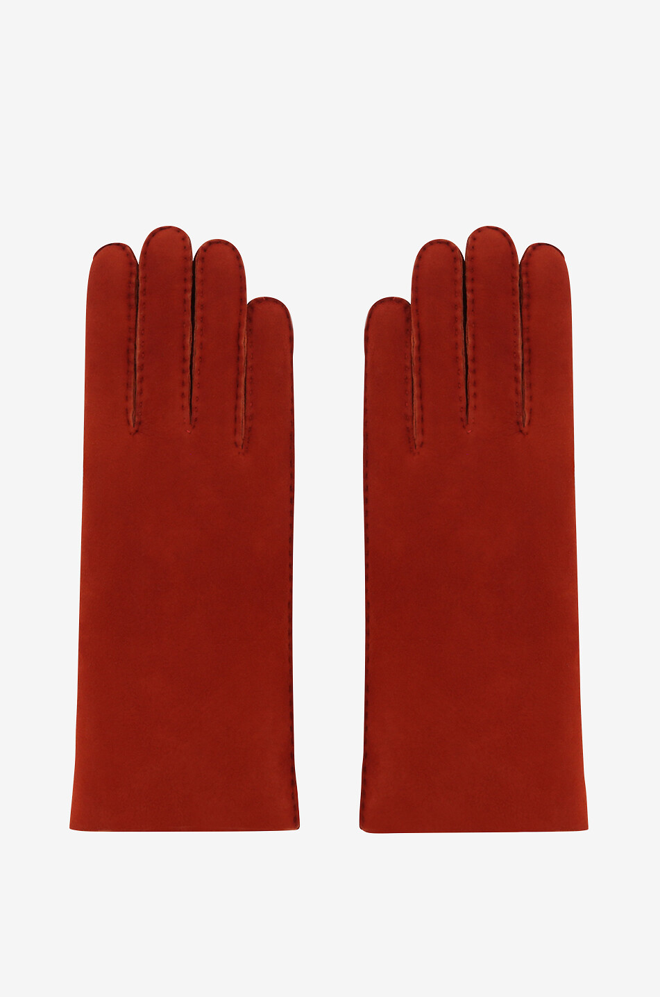 AGNELLE Handschuhe aus Wildleder Denise Damen HELLROT 1