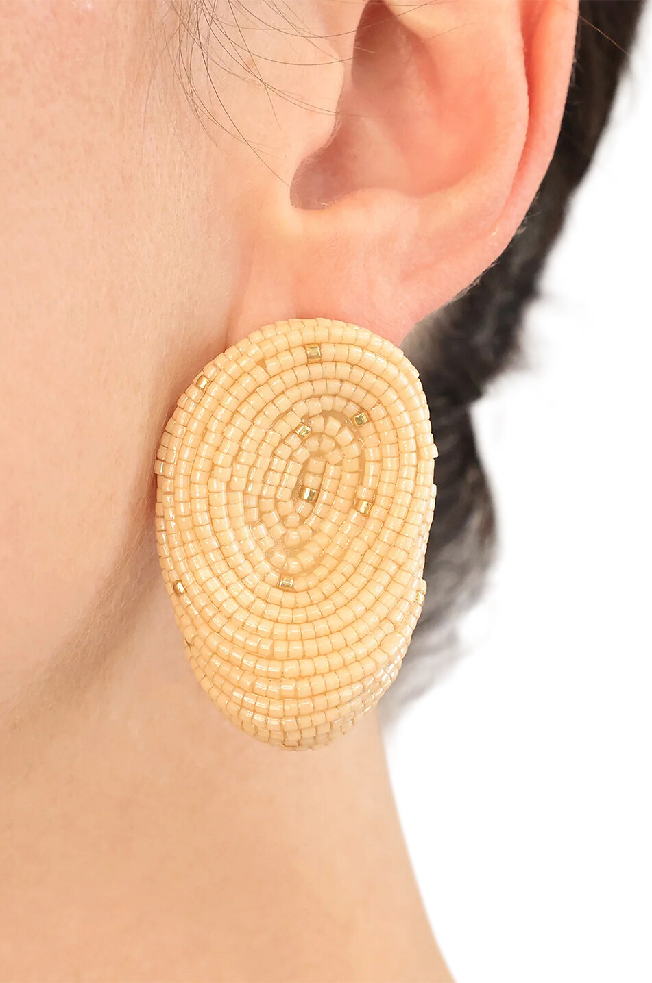 SUSANA VEGA Boucles d'oreilles asymértriques Nully Femme BLANC CASSE 2