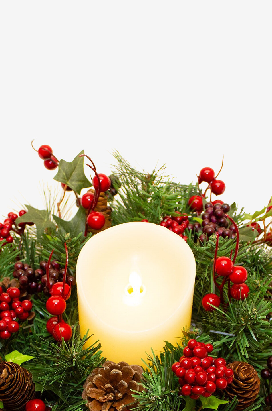 ENCHANTE Couronne de Noël avec baies des bois Maison MULTICOLORE 3