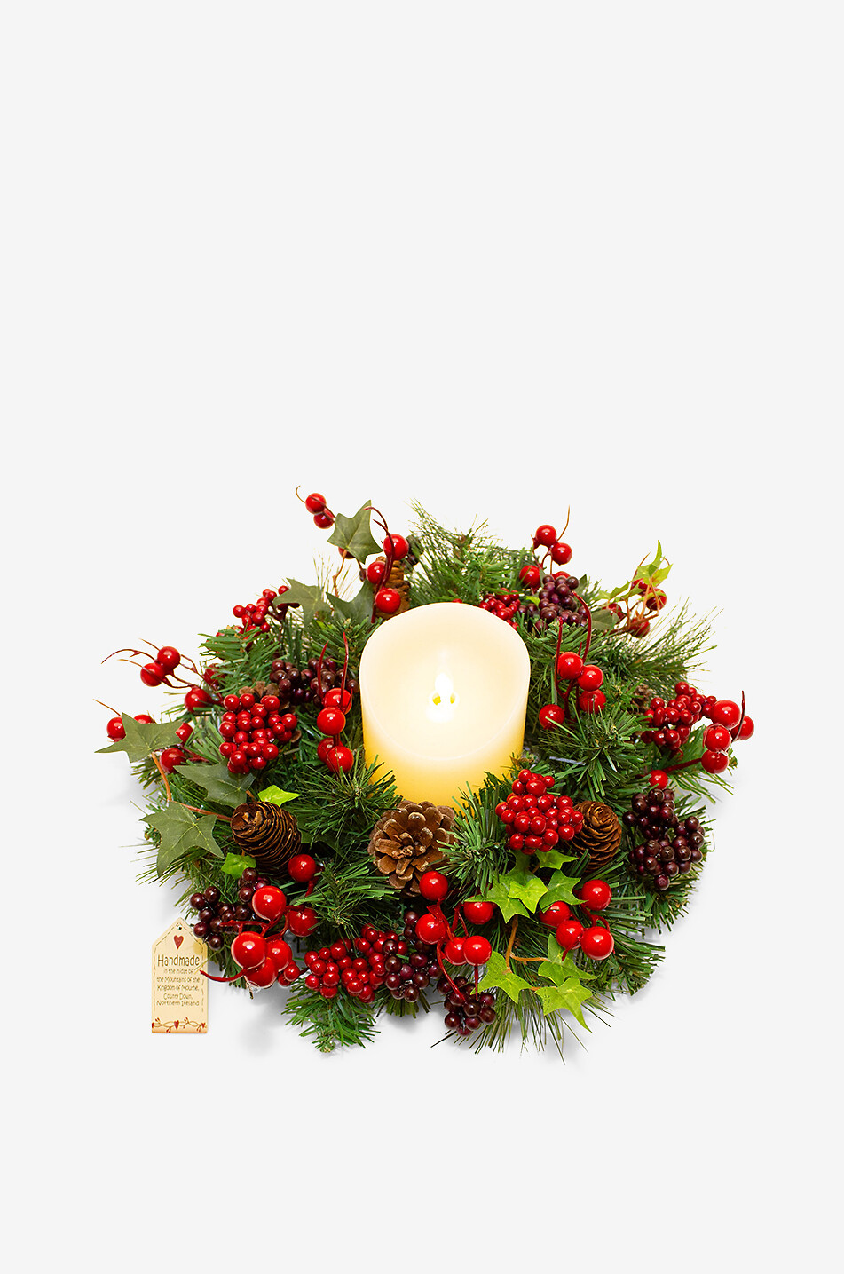 ENCHANTE Couronne de Noël avec baies des bois Maison MULTICOLORE 2