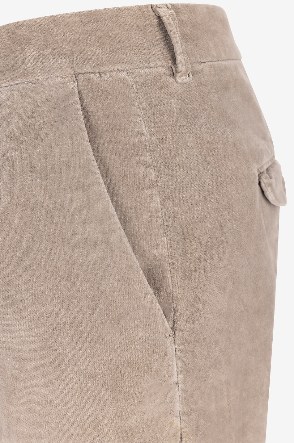 Hose mit geradem Bein aus Samt Emma