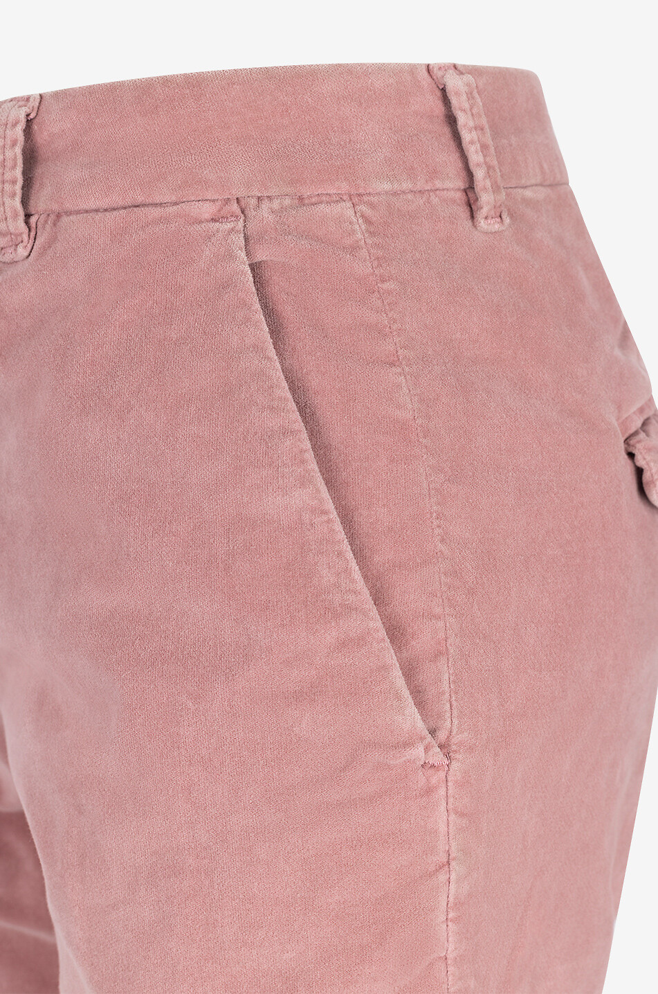 PAMELA HENSON Emma velvet straight-leg trousers Women DARK PINK 3