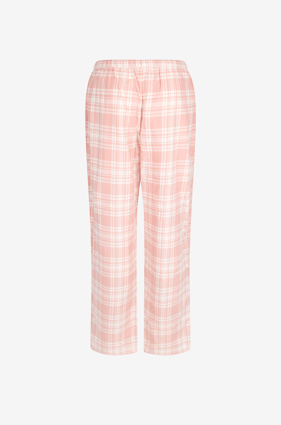 SKIN Checked organic cotton pyjama set Women LIGHT PINK 3