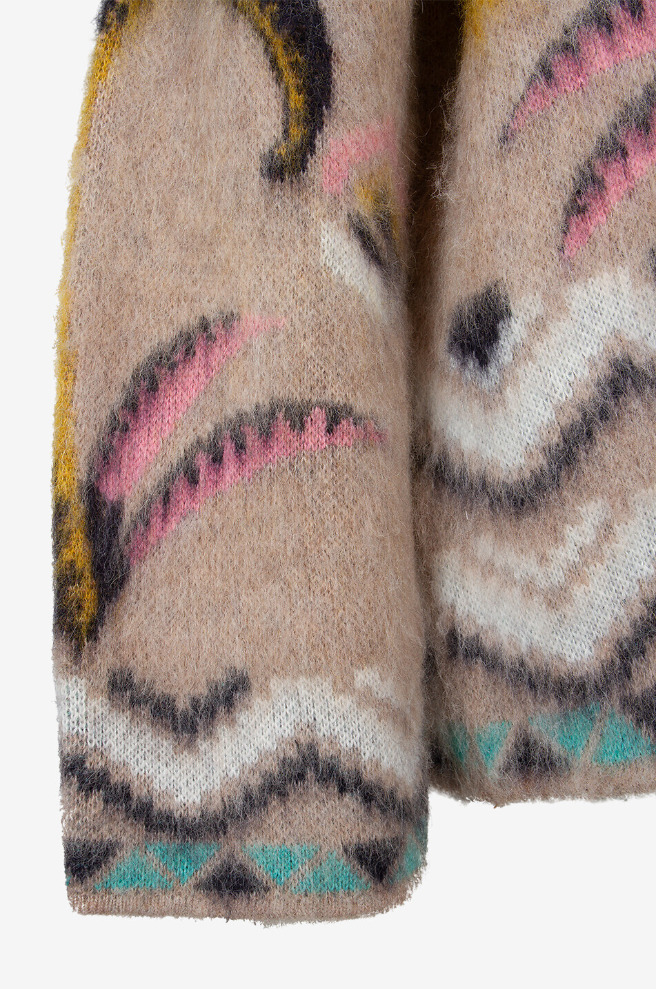 FORTE FORTE Cardigan en laine d'alpaga et laine The Sacred Forest Femme MULTICOLORE 3