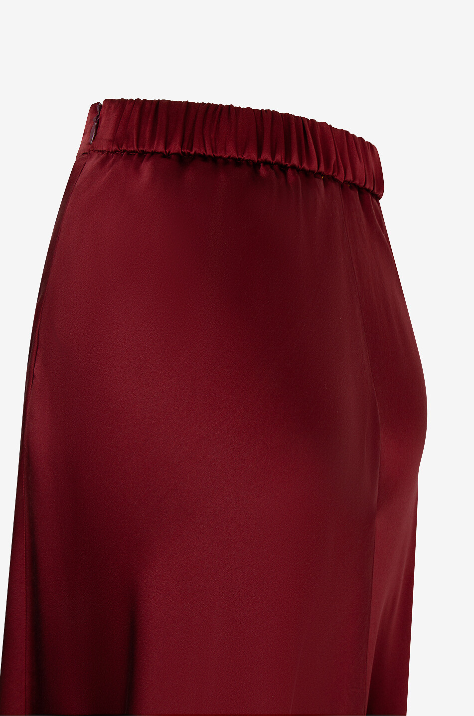 FORTE FORTE Jupe longue en satin de soie Femme ROUGE FONCÉ 3