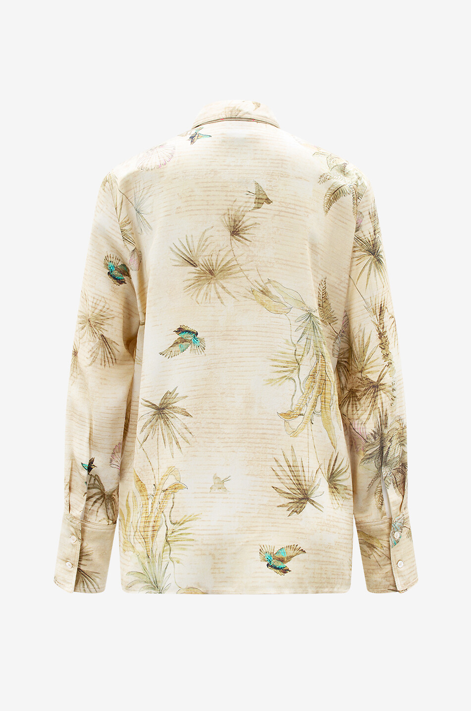The Sacred Forest viscose long-sleeved shirt