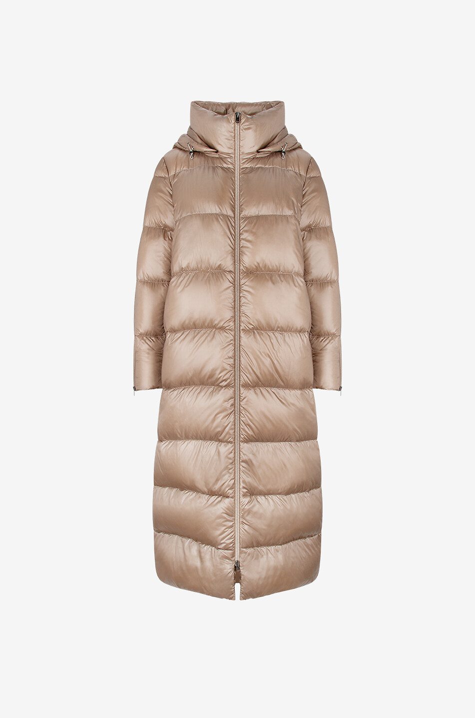 HERNO Lange gesteppte Daunenjacke mit Kapuze Damen DUNKELGRAU 1