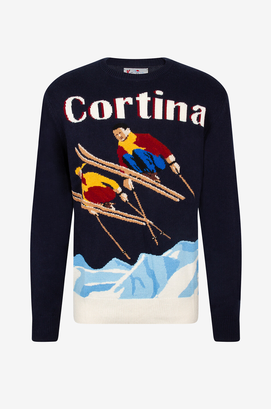 MC2 SAINT BARTH Pullover mit Rundhalsausschnitt aus Wolle und Viskose Heron Herren DUNKELBLAU 1