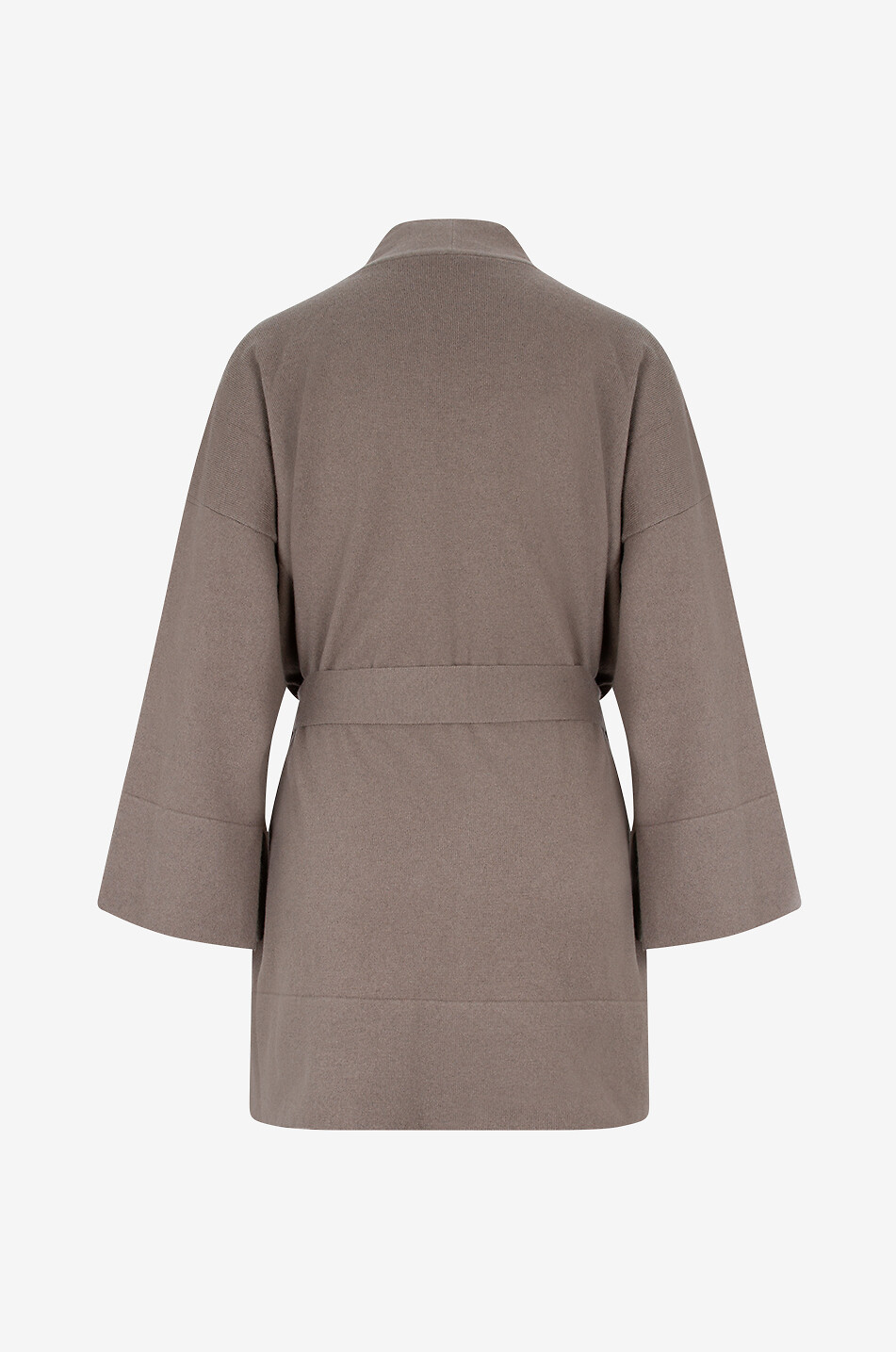 PANICALE Wool and silk kimono Women BROWN 2