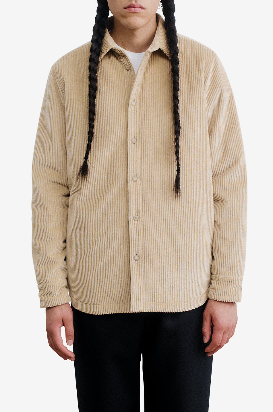 A KIND OF GUISE Marani corduroy long-sleeved shirt jacket Men BEIGE 2