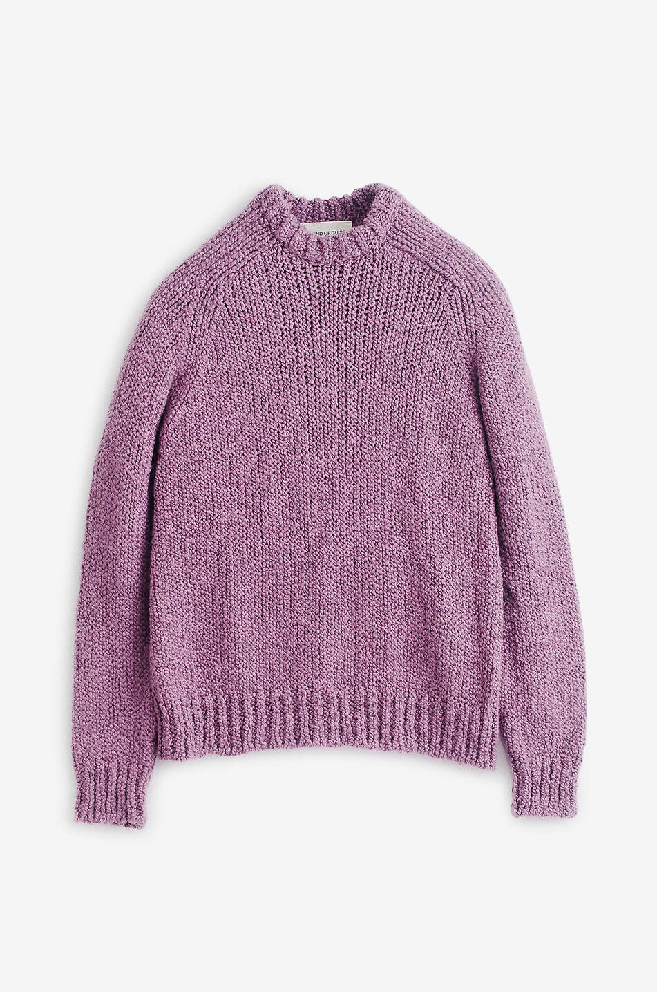 Pull à col rond en laine d'alpaga et laine vierge Chachani