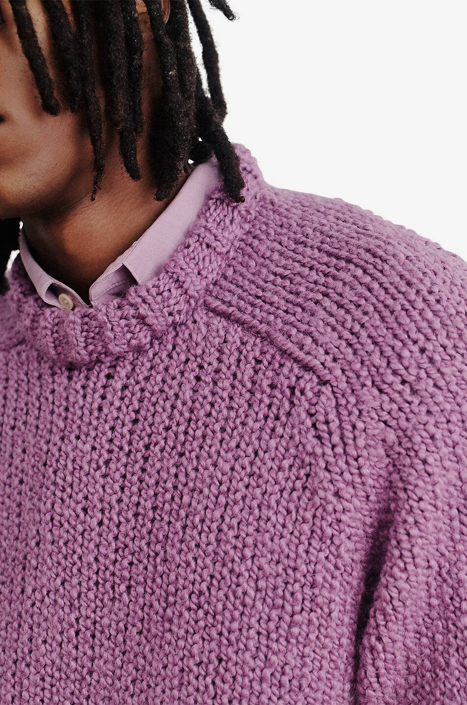 Chachani alpaca wool and virgin wool round-neck jumper