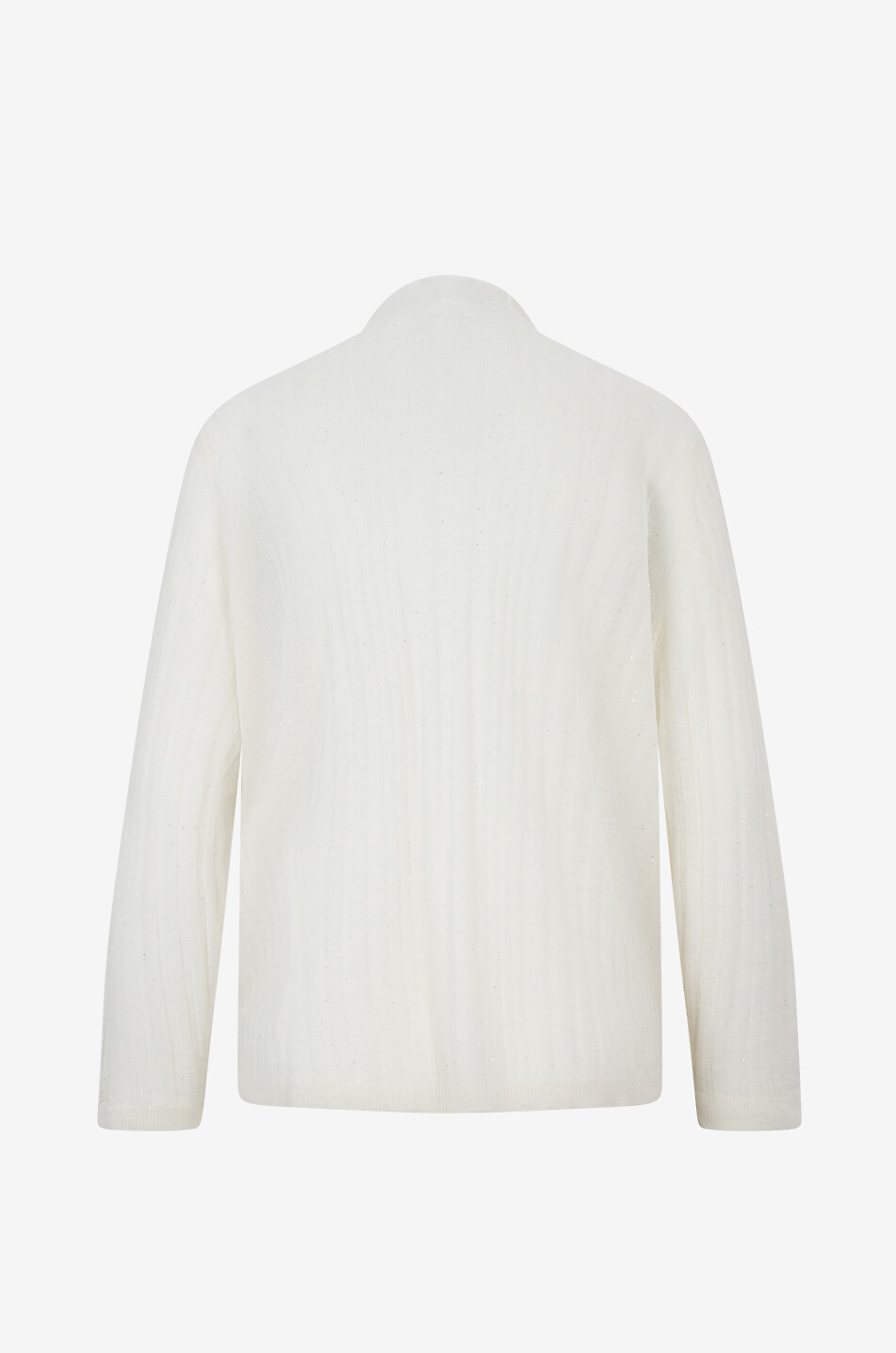 PANICALE Pullover mit Stehkragen aus Wolle Damen CREMEFARBEN 2