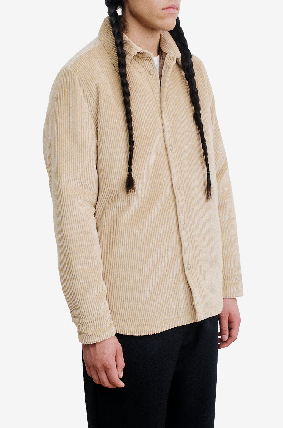 A KIND OF GUISE Marani corduroy long-sleeved shirt jacket Men BEIGE 3