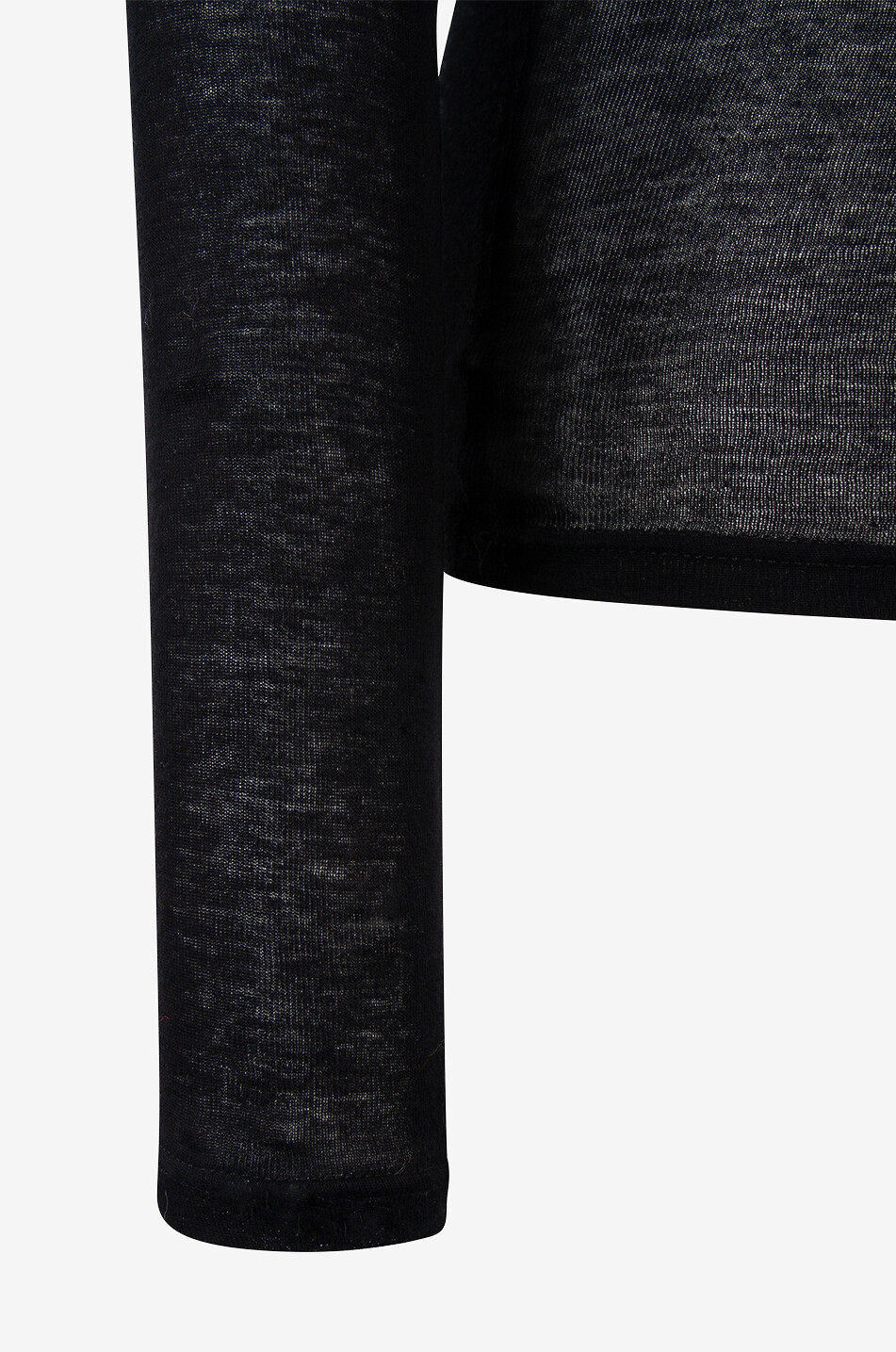 AMERICAN VINTAGE Langärmeliges T-Shirt aus Baumwolle mit Rollkragen Massachusetts Damen SCHWARZ 3