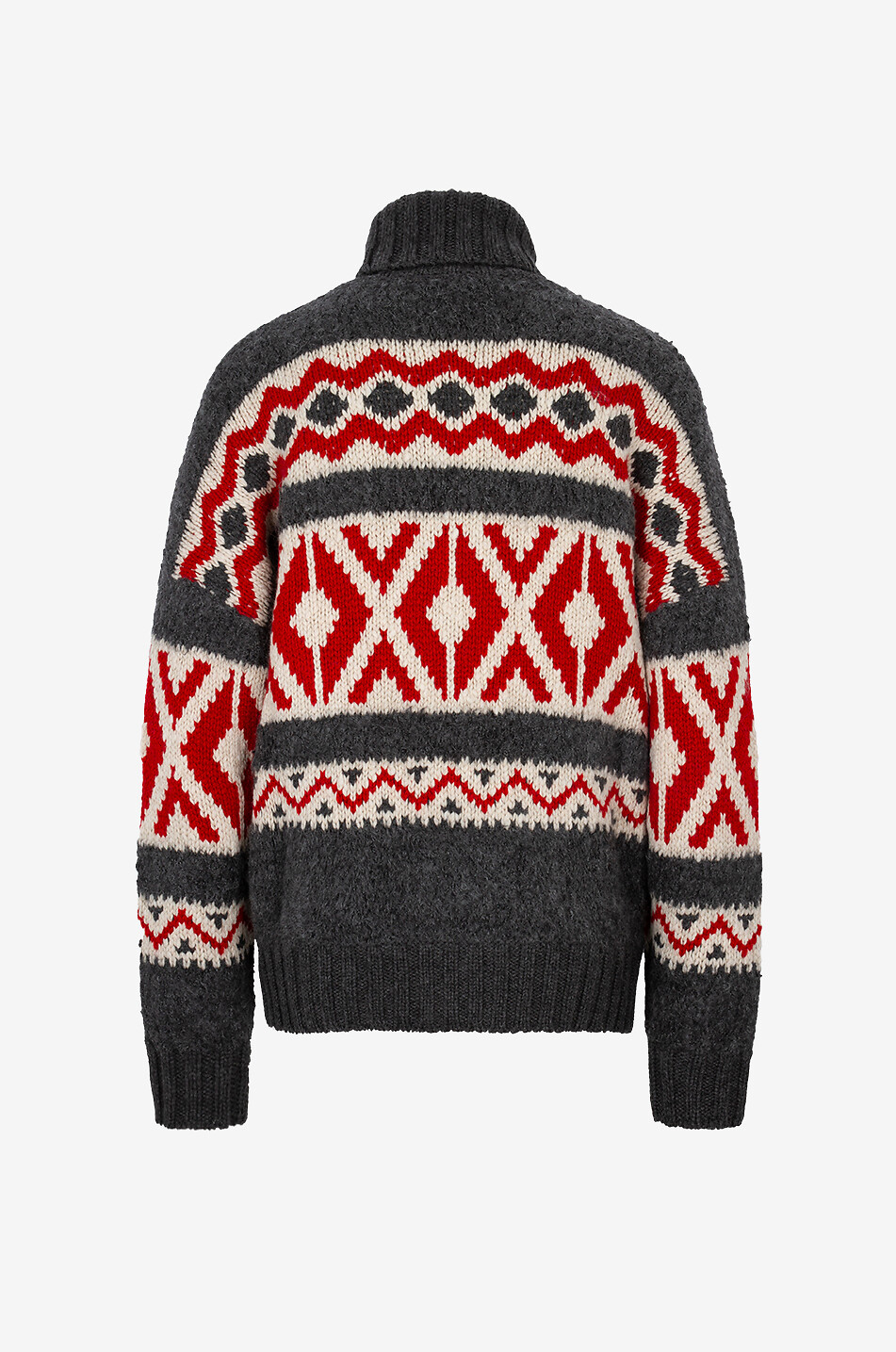 BRUNELLO CUCINELLI Loose cashmere and mohair turtleneck cashmere jumper Women MULTI COLOURED 2