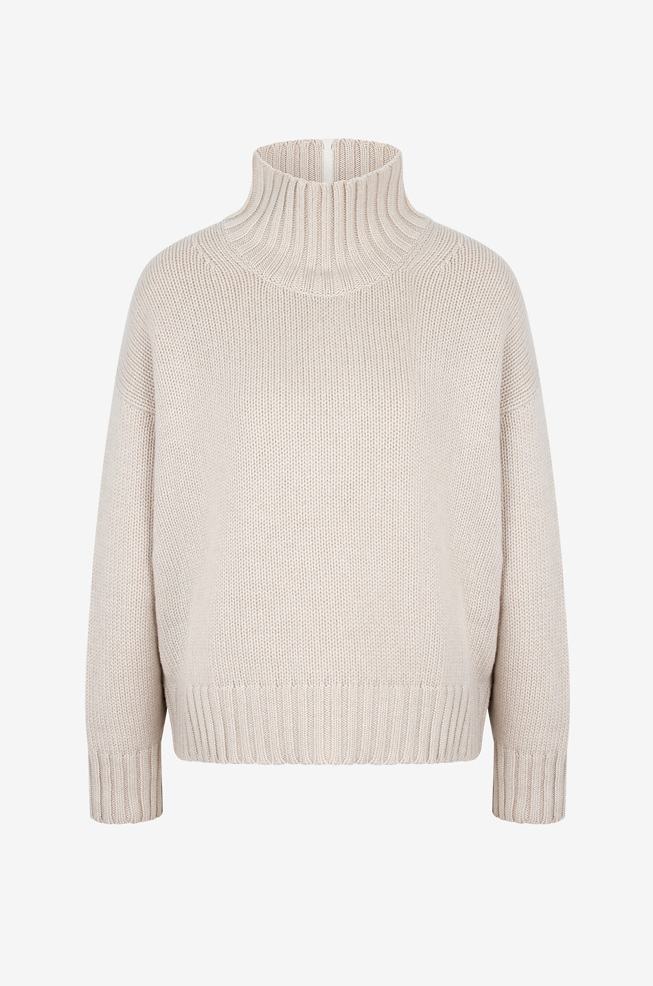 Monile stand-up collar boxy jumper in cashmere