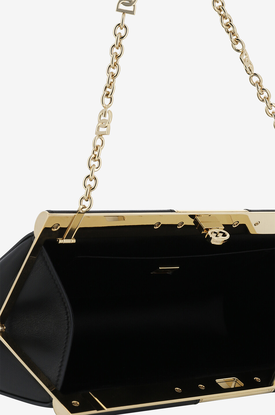 DOLCE & GABBANA Marlene Large nappa leather shoulder bag Women BLACK 3