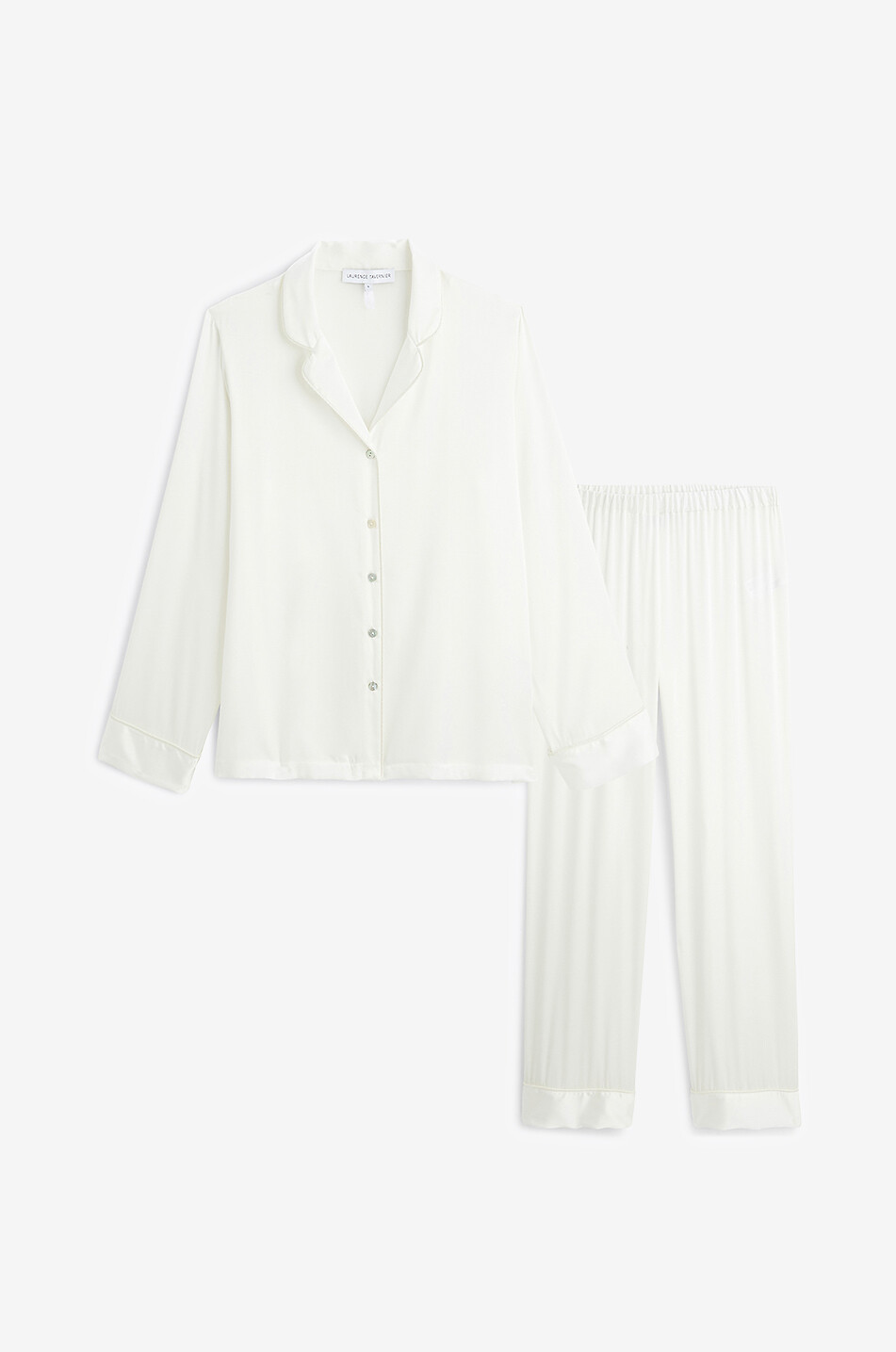 LAURENCE TAVERNIER Pyjama-Set aus Seide Constance Damen WEISS 1
