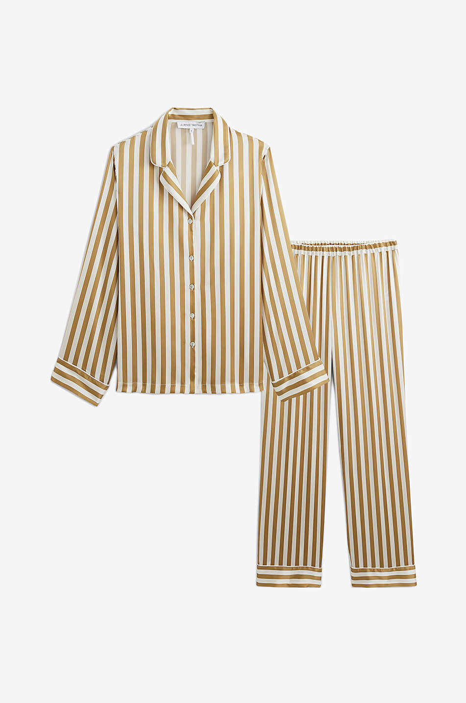Simone striped silk pyjama set