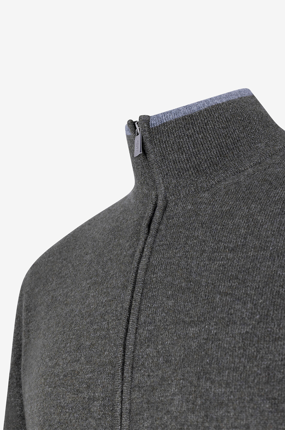 Cardigan mit Reissverschluss und Stehkragen aus Kaschmir Favonio