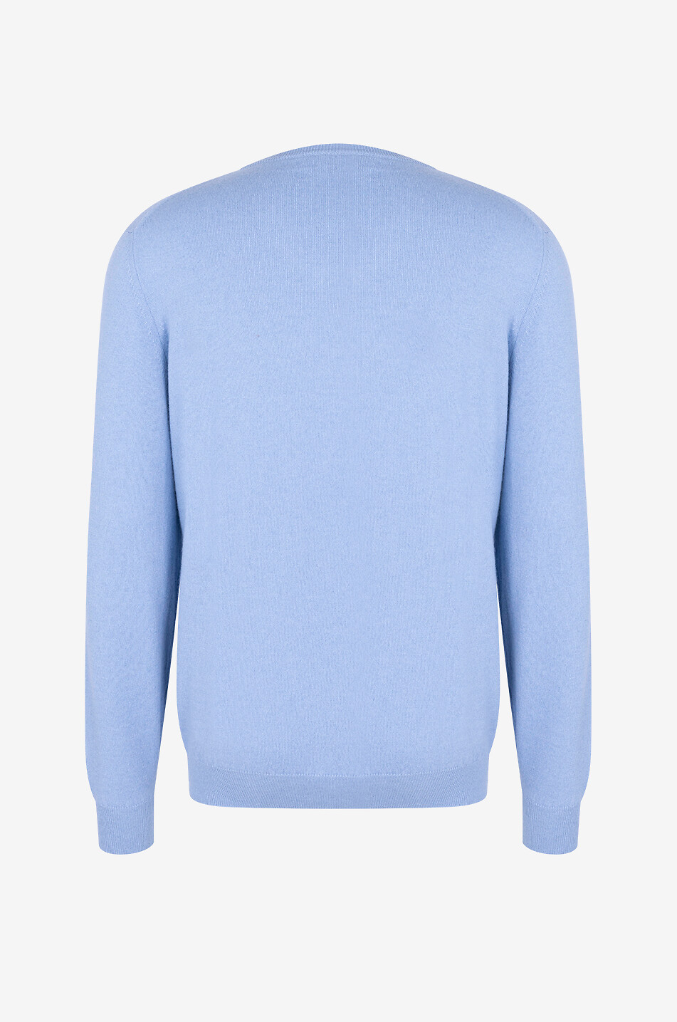 FEDELI Cashmere V-neck jumper Men LIGHT BLUE 2
