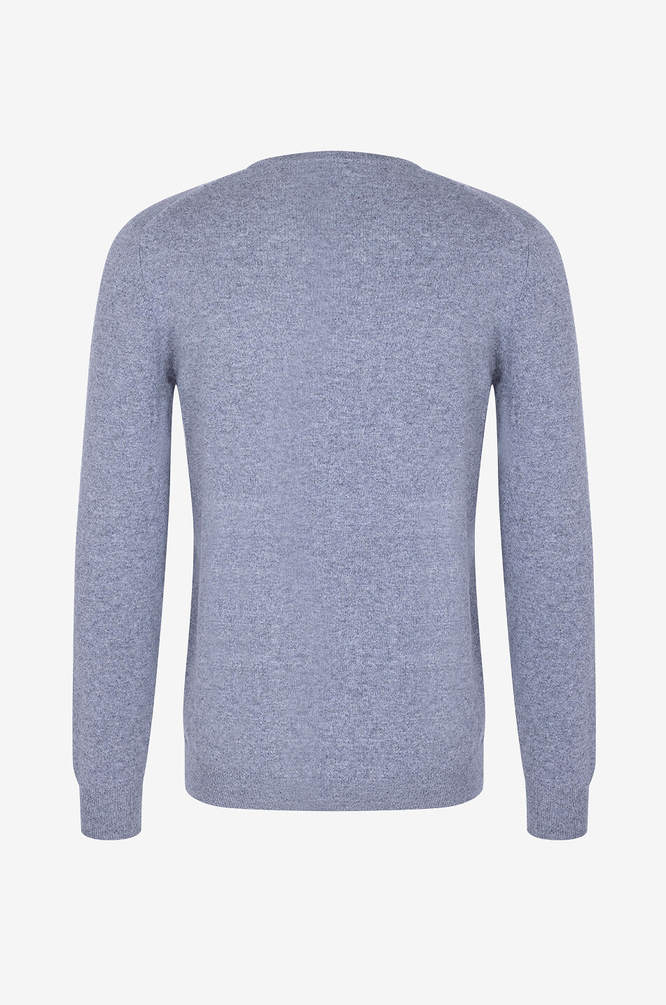 FEDELI Pull à col en V en cachemire Homme GRIS MOYEN 2