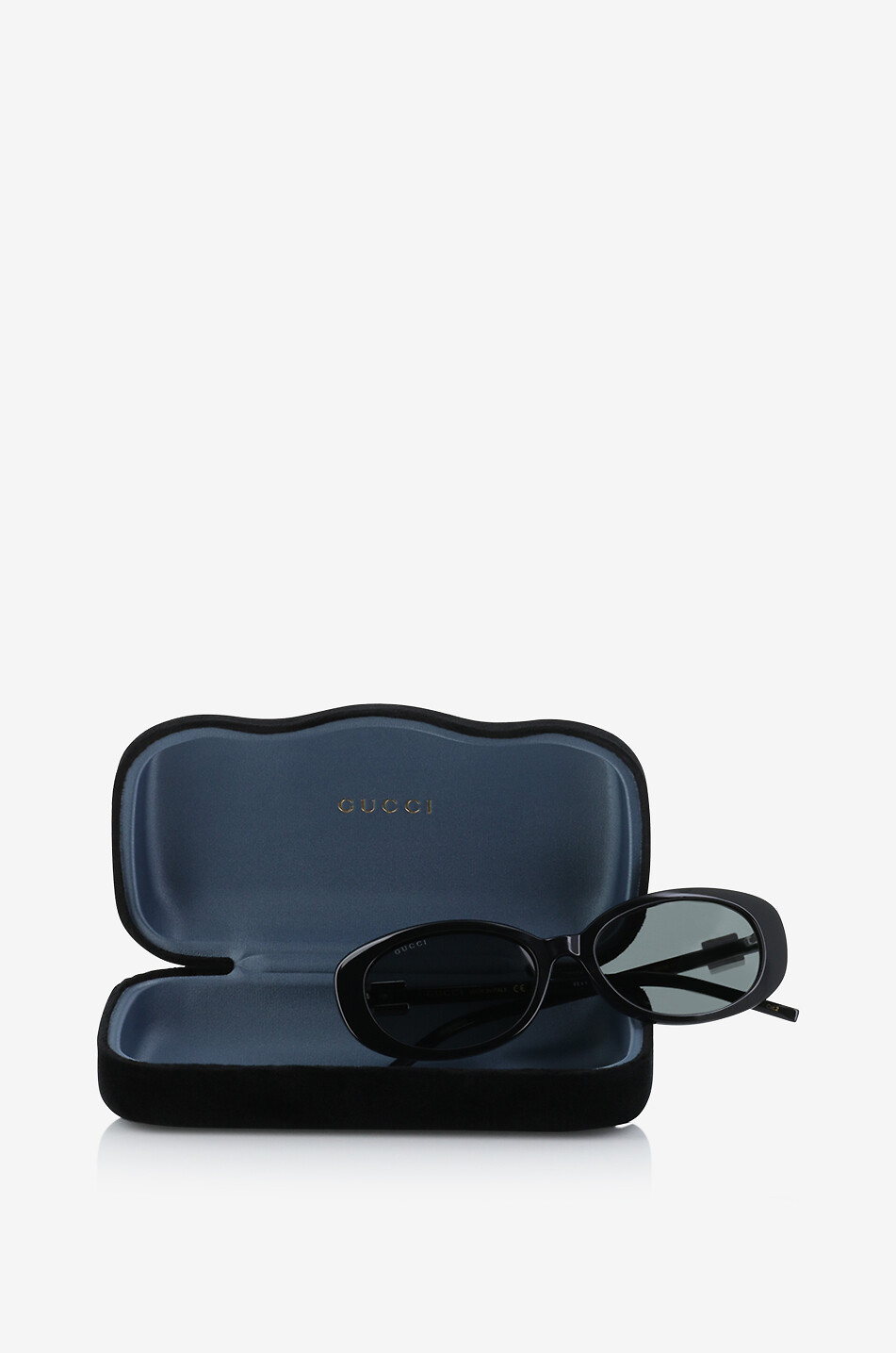GUCCI Ovale Sonnenbrille aus Acetat Damen SCHWARZ 3