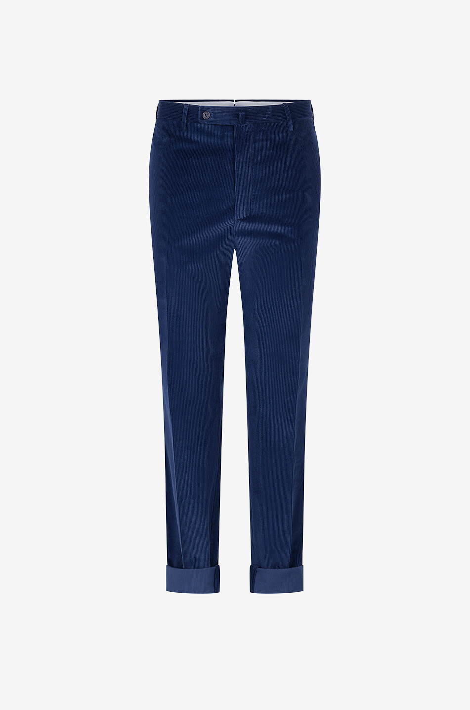Regular cotton and cashmere corduroy trousers