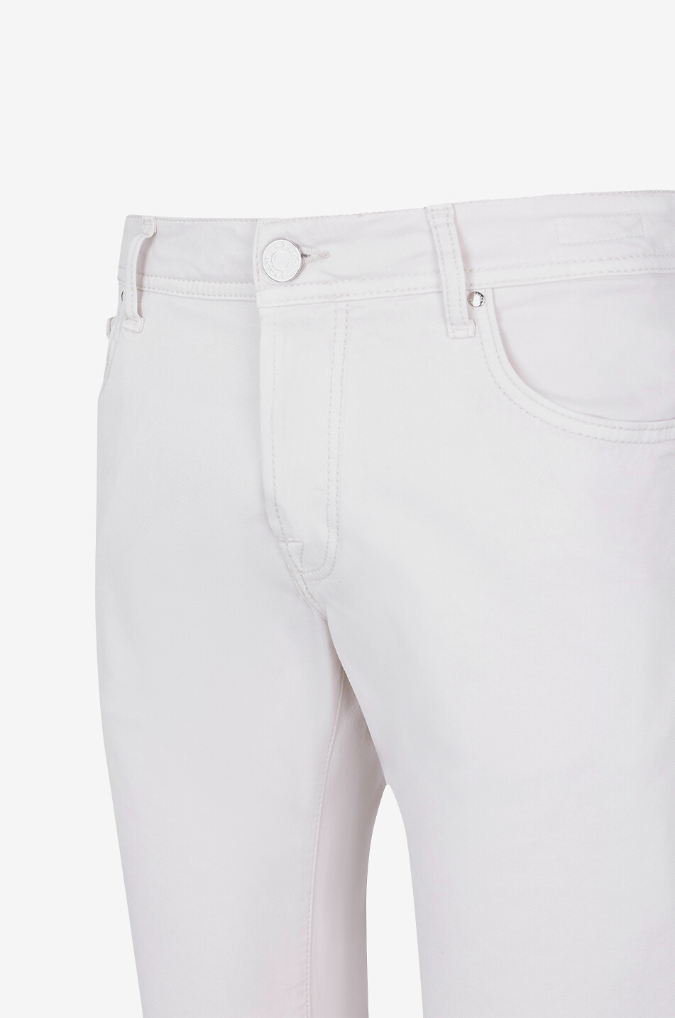 JACOB COHEN Nick Slim modal cotton and lyocell slim-fit jeans Men EGGSHELL 6