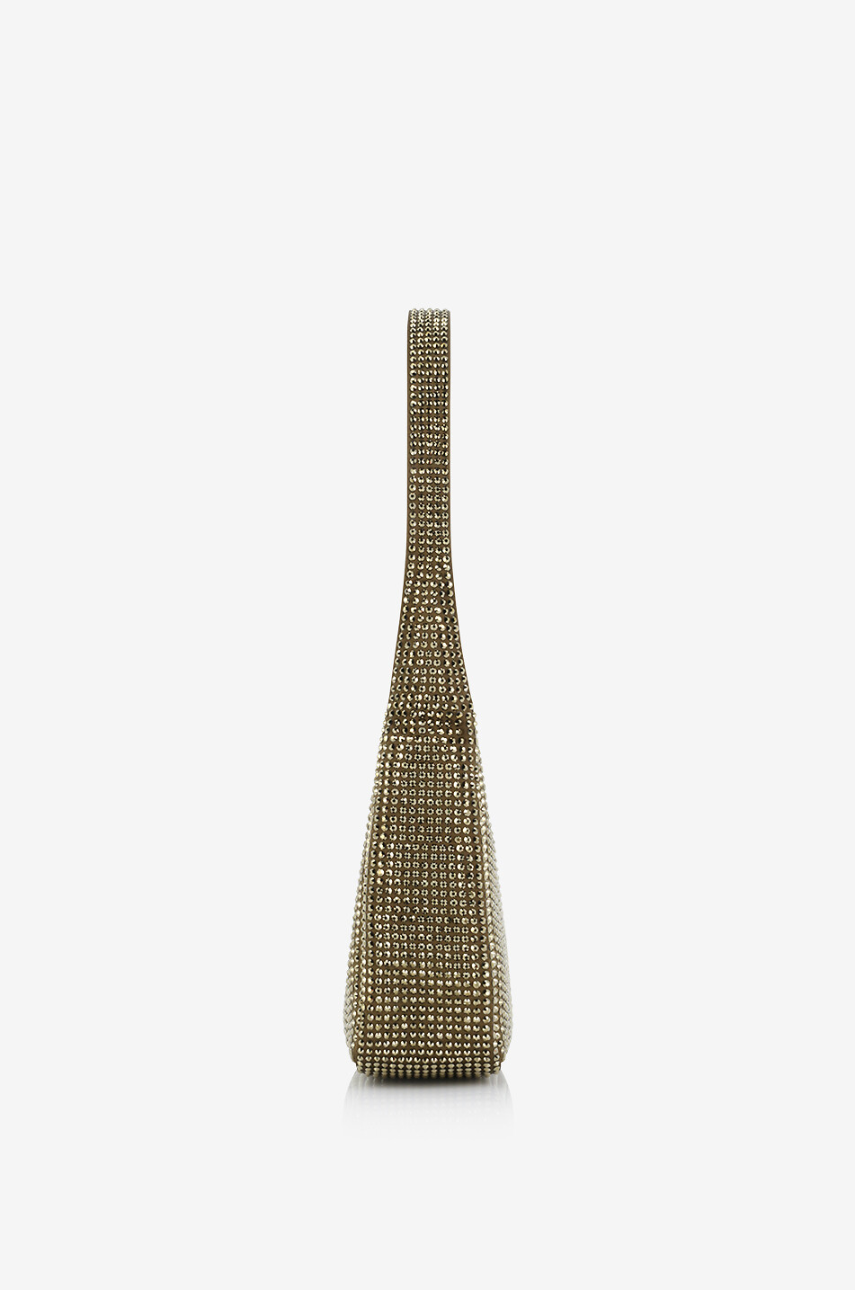 SAINT LAURENT PARIS Le 5 à 7 Supple Baby crystal embellished satin handbag Women LIGHT GREEN 4