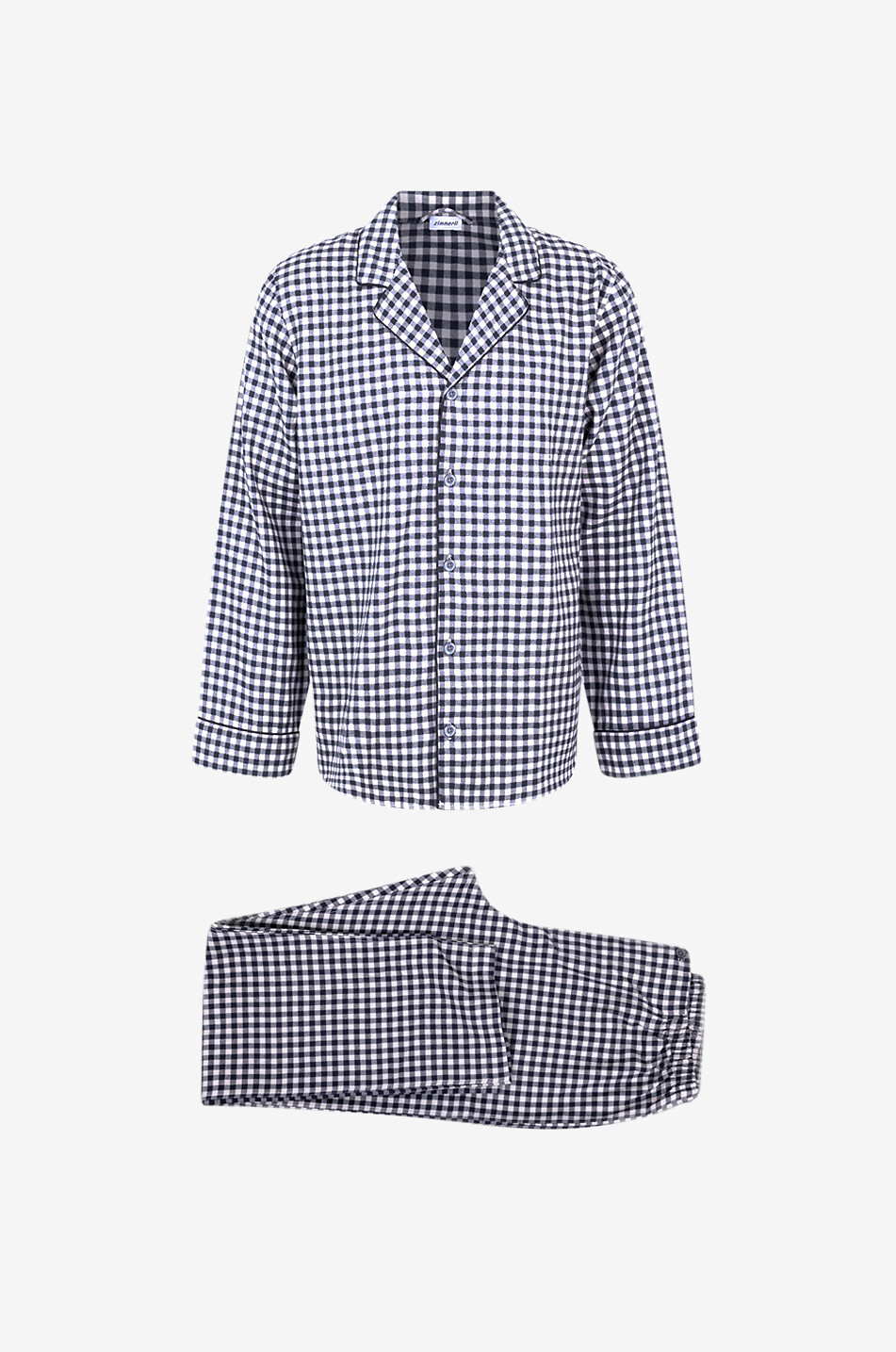 ZIMMERLI Ensemble pyjama en coton et laine Cozy Flannel Homme MARRON 1