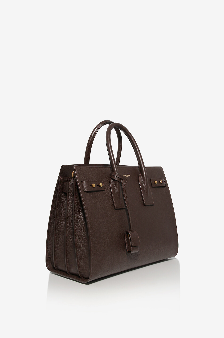 SAINT LAURENT PARIS Handtasche aus genarbtem Leder Sac de Jour Small Damen DUNKELBRAUN 2
