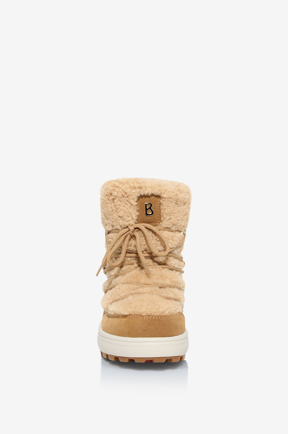BOGNER Chamonix leather and shearling snow boots Women BEIGE 2