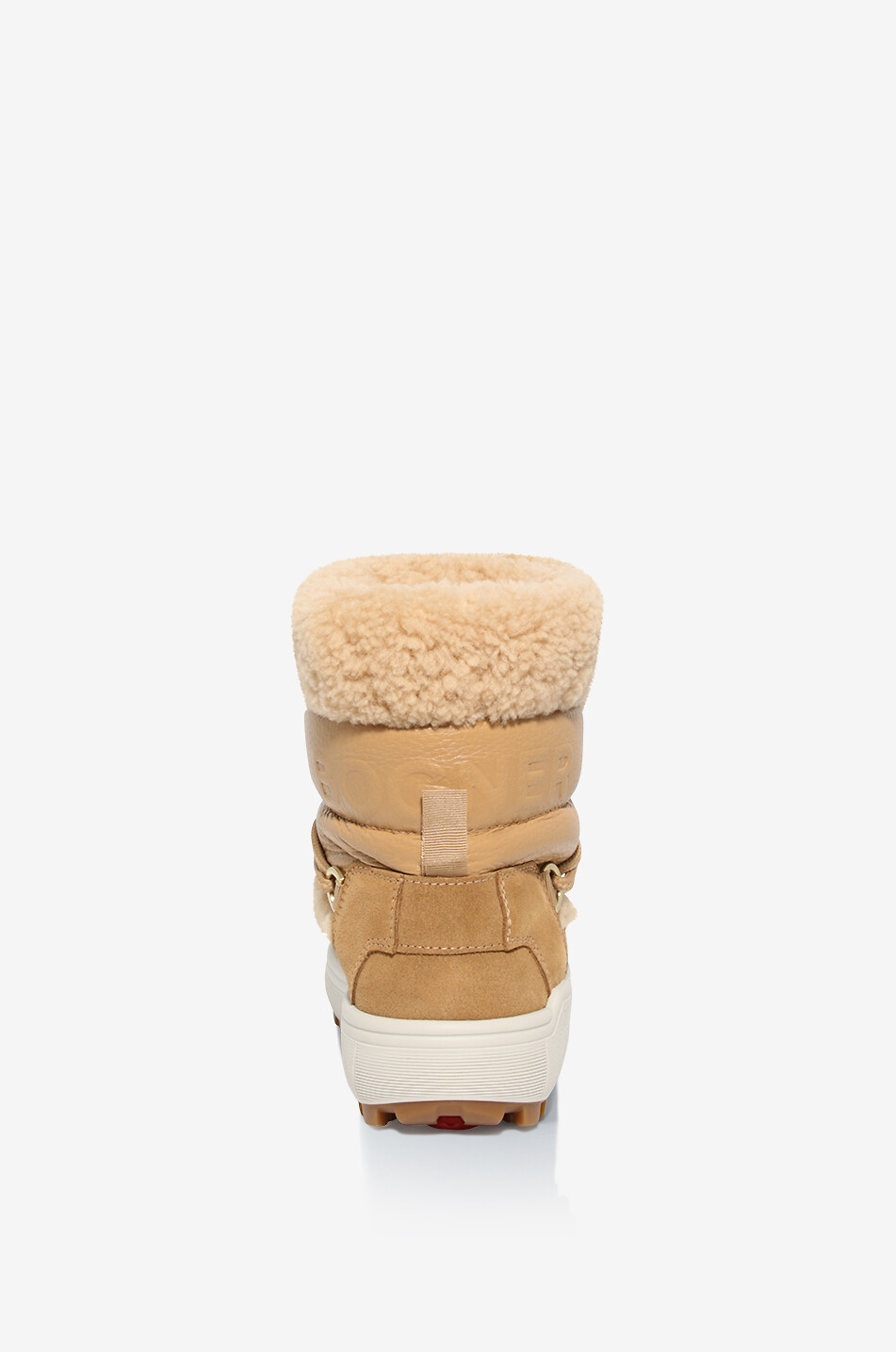 BOGNER Chamonix leather and shearling snow boots Women BEIGE 4