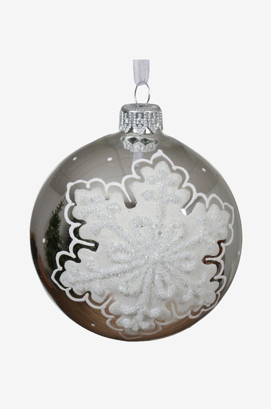 Snow Flake Christmas bauble - D8